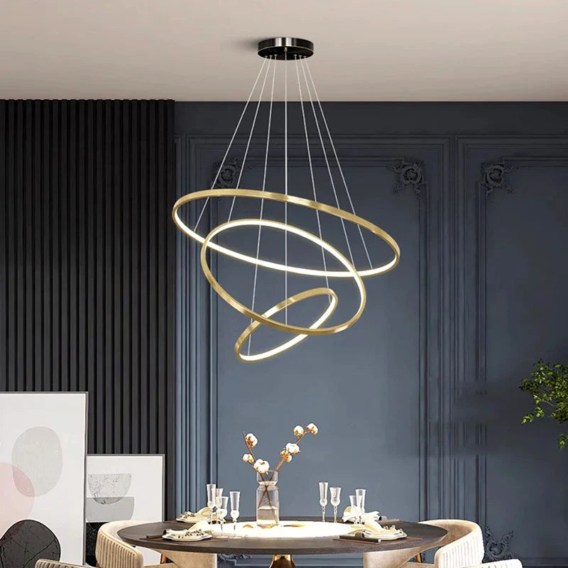 Afralia™ Modern Pendant Light Chandelier for Indoor Dining Room and Living Room