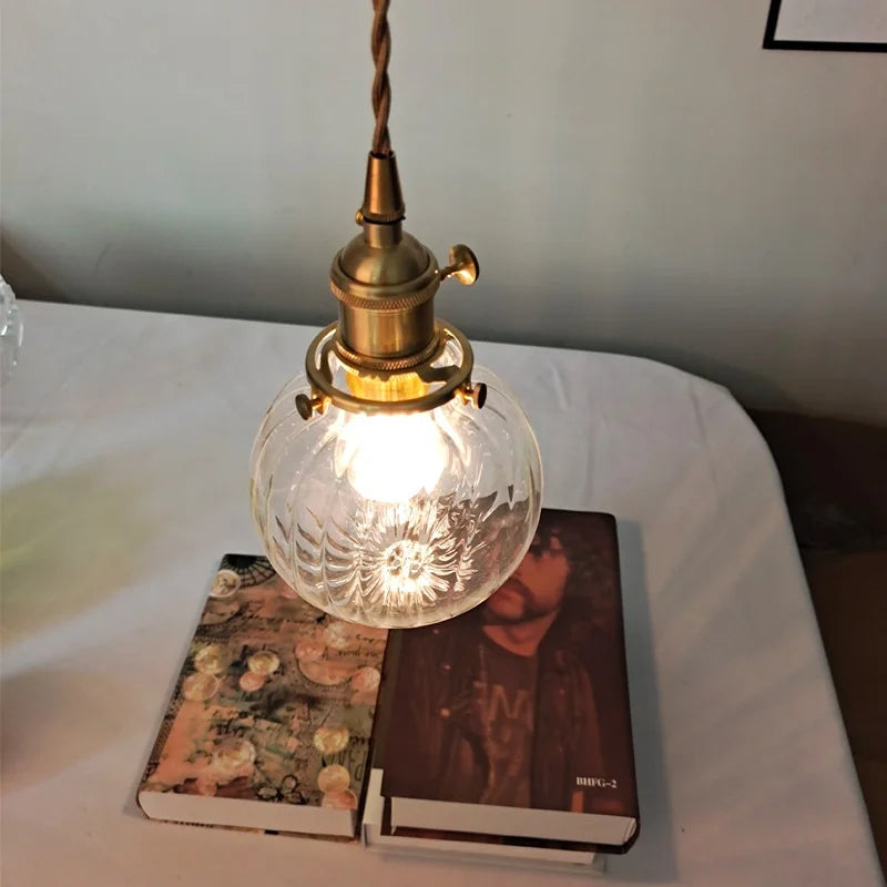 Afralia™ LED Glass Pendant Light Fixture for Study Restaurant Kitchen Stair Hanglampen