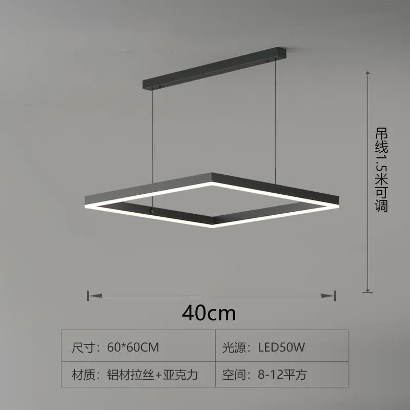 Afralia™ Modern LED Pendant Lamp for Home Decor Chandelier Lighting Fixture