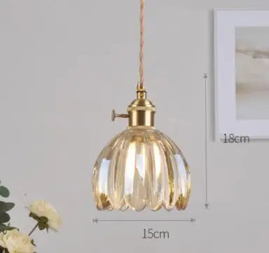 Afralia™ Blue Glass Pendant Lights - Bedroom Dinning Living Room Fixtures
