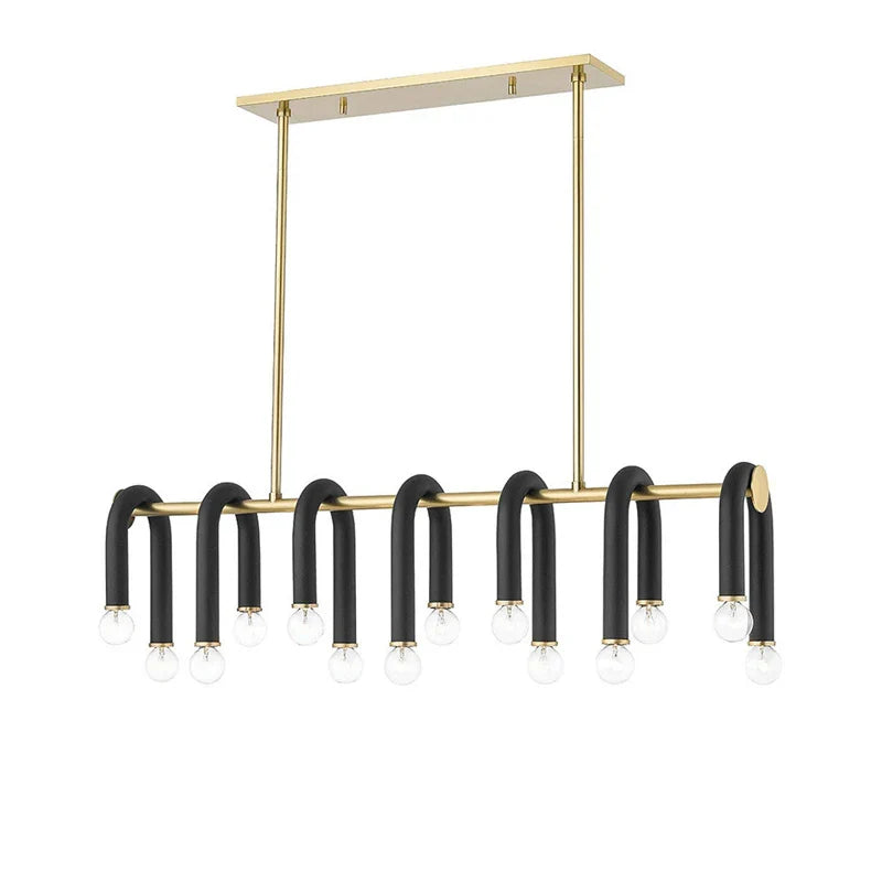 Afralia™ LED Tube Chandelier Lighting High Ceiling Lustre Hanging Lamps for Home Deco