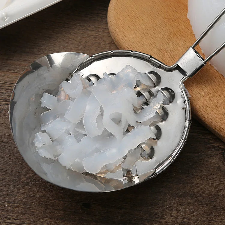Afralia™ Stainless Steel Jelly Scraper Knife Tool for Homemade Jelly Bean Cold Noodle