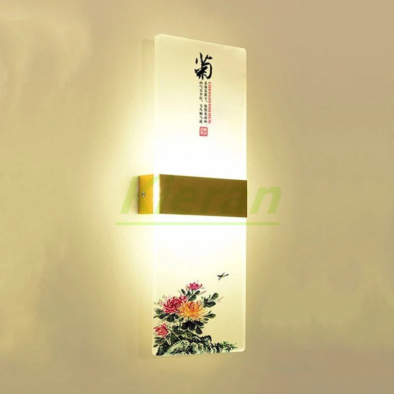 Afralia™ Flower LED Wall Lamp for Bedroom Study Restaurant Living Room Decoration