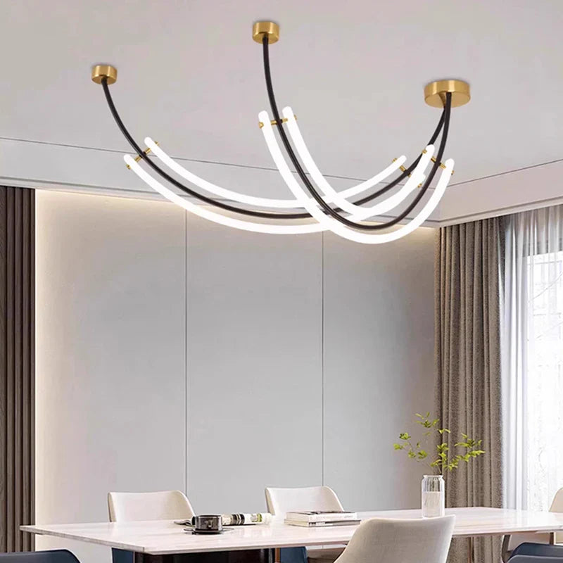 Afralia™ Modern LED Pendant Light Chandeliers for Living and Dining Room Lighting