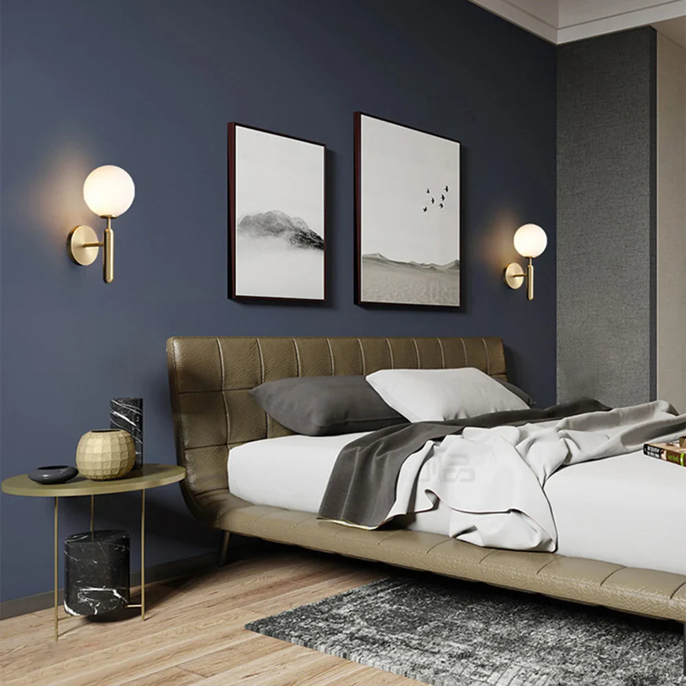 Nordic Gold Metal Wall Sconce Light by Afralia™ - Industrial Elegance for Bedroom, Bathroom & More.