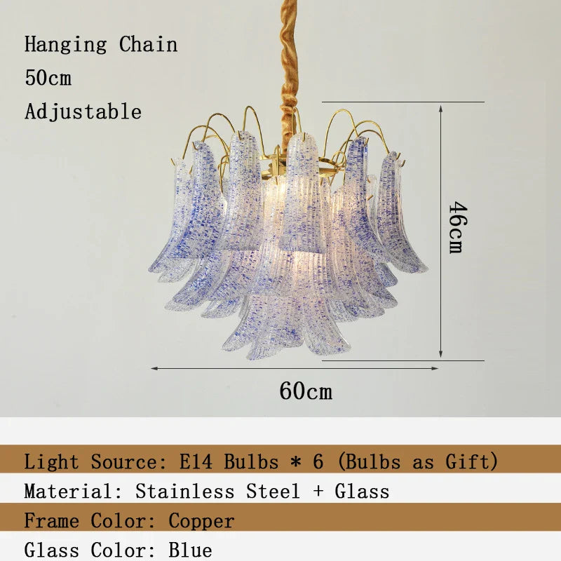 Afralia™ Modern Petal Crystal LED Chandelier for Dining Room Ceiling Lighting