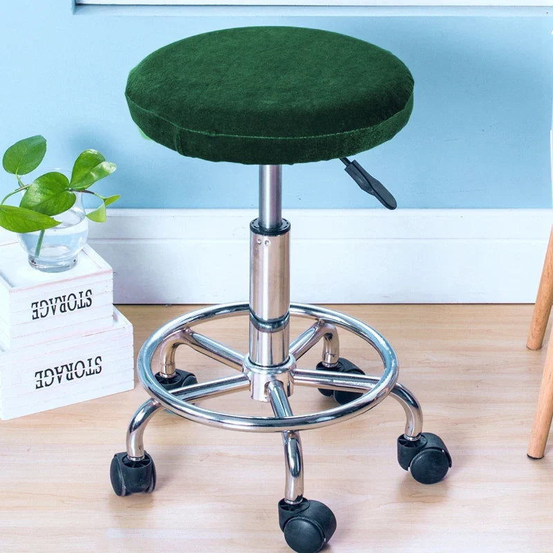 Afralia™ Fleece Stool Cover: Elastic, Removable, Stretch Seat Protector