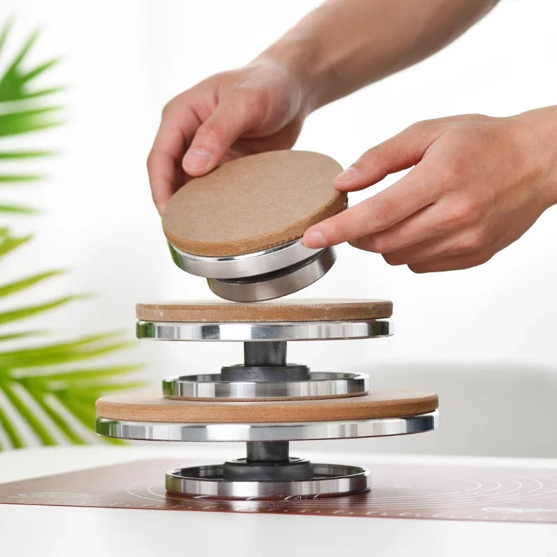 Afralia™ Aluminum Alloy Turntable for Clay Sculpture Platform Pottery Wheel Rotation