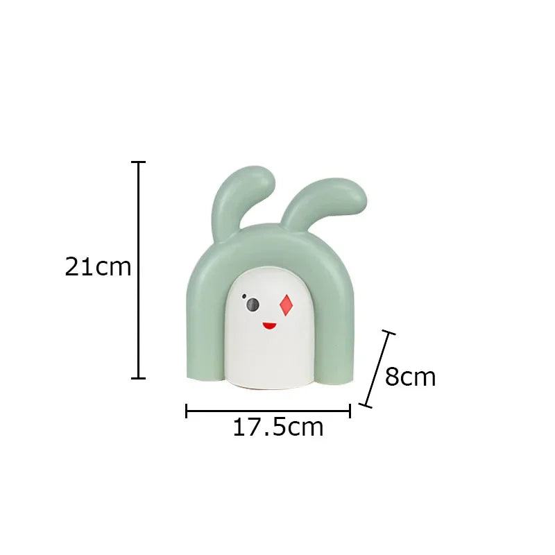 Afralia™ Ceramic Poker Face Vase: Artificial Flower Desk Decoration & Room Decor