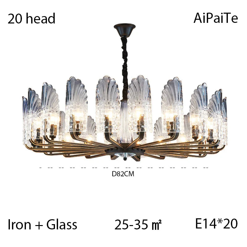 Afralia™ LED Jellyfish Chandelier - Modern Iron Lustre Lighting for Home Decor