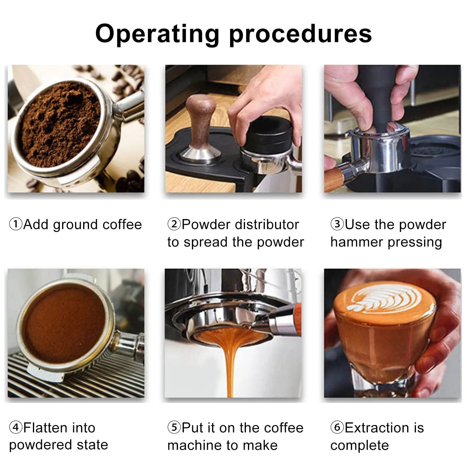 Afralia™ Coffee Portafilter Filter Handle Double Spout for Espresso Machine