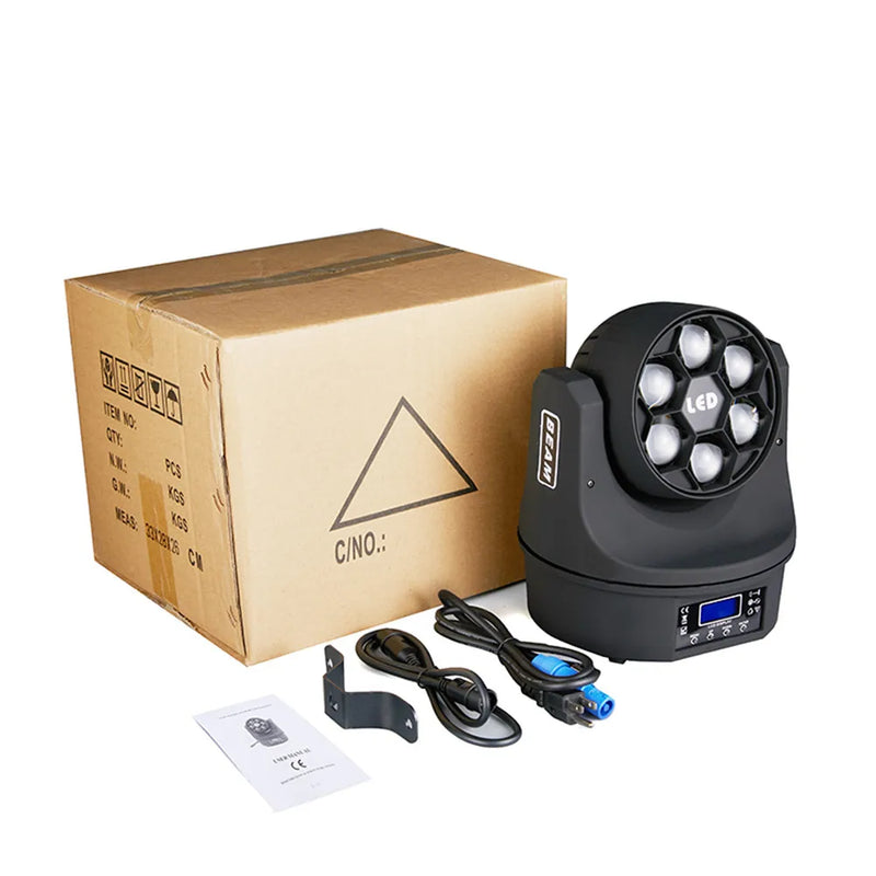 Afralia™ Mini LED Moving Head Light Beam with Bee Eye Effect