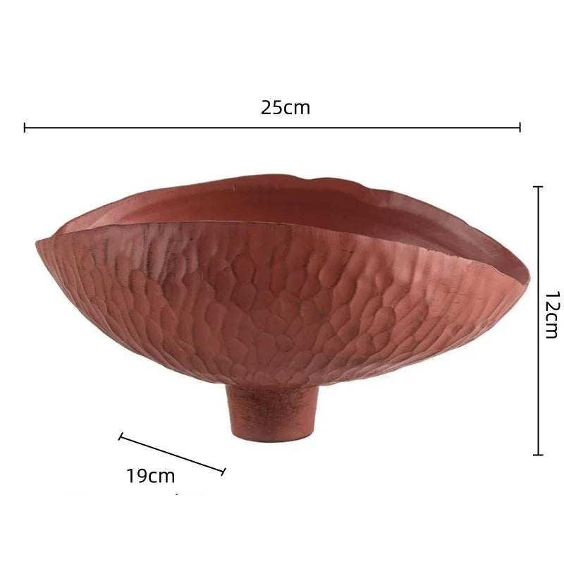 Afralia™ Resin Petal Fruit Bowl Tray: Shell Shape Decorative Figurine & Desktop Storage
