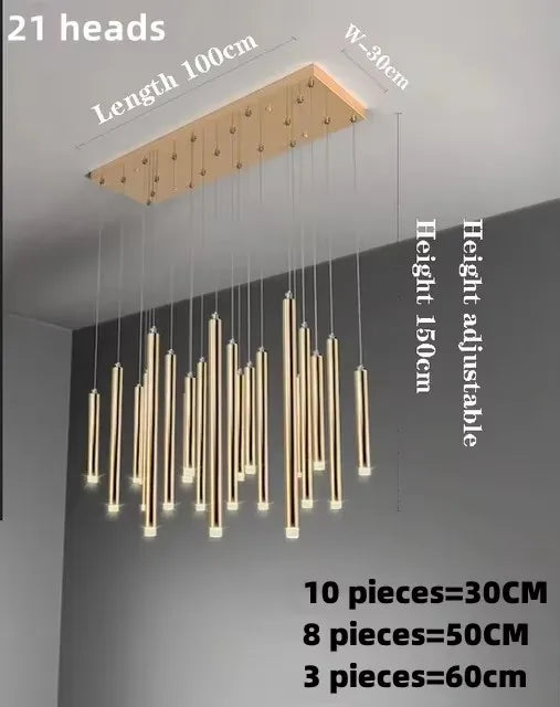 Afralia™ Crystal Pendant Chandelier with Remote Control for Luxe Home & Dining Room