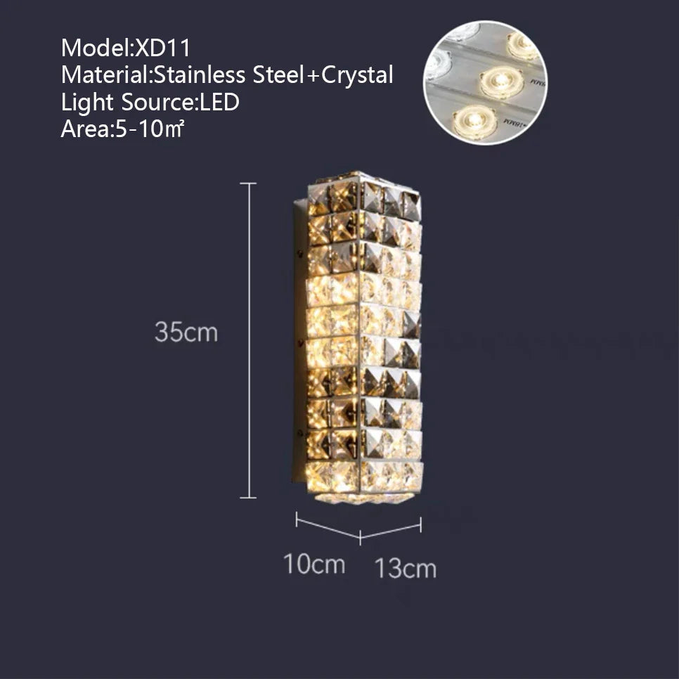Afralia™ Crystal LED Rectangle Chandelier for Elegant Home Decor