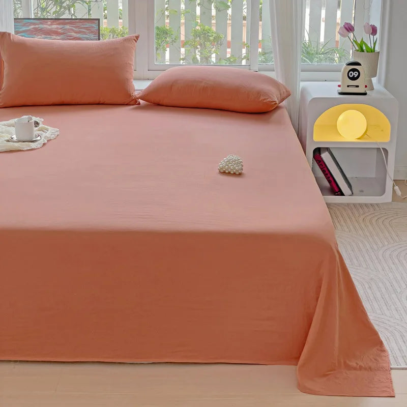 Afralia™ Checkered Single Bed Sheet - Skin-Friendly and All Seasons Bed Linen