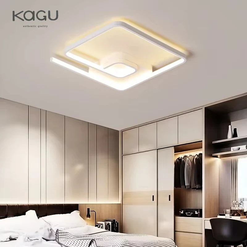 Afralia™ Modern Nordic Art LED Ceiling Lamp for Bedroom & Study
