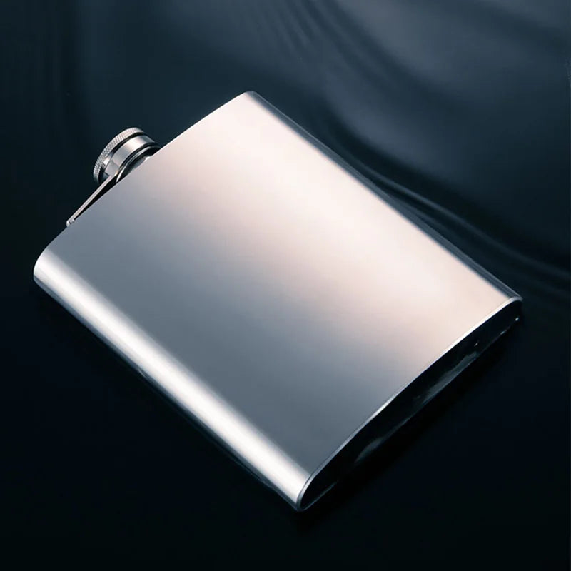 Afralia™ Stainless Steel Hip Flask for Wine Whisky, Portable Travel Drinkware