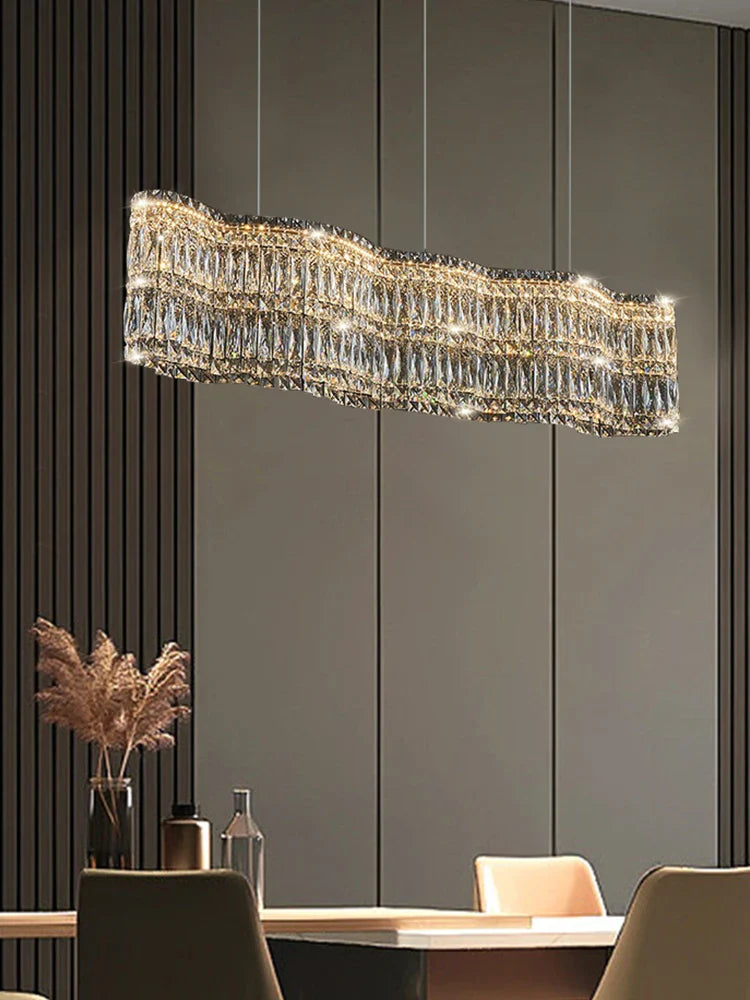 Luxury Crystal Chandelier by Afralia™ | Modern Living Room Pendant Lamp
