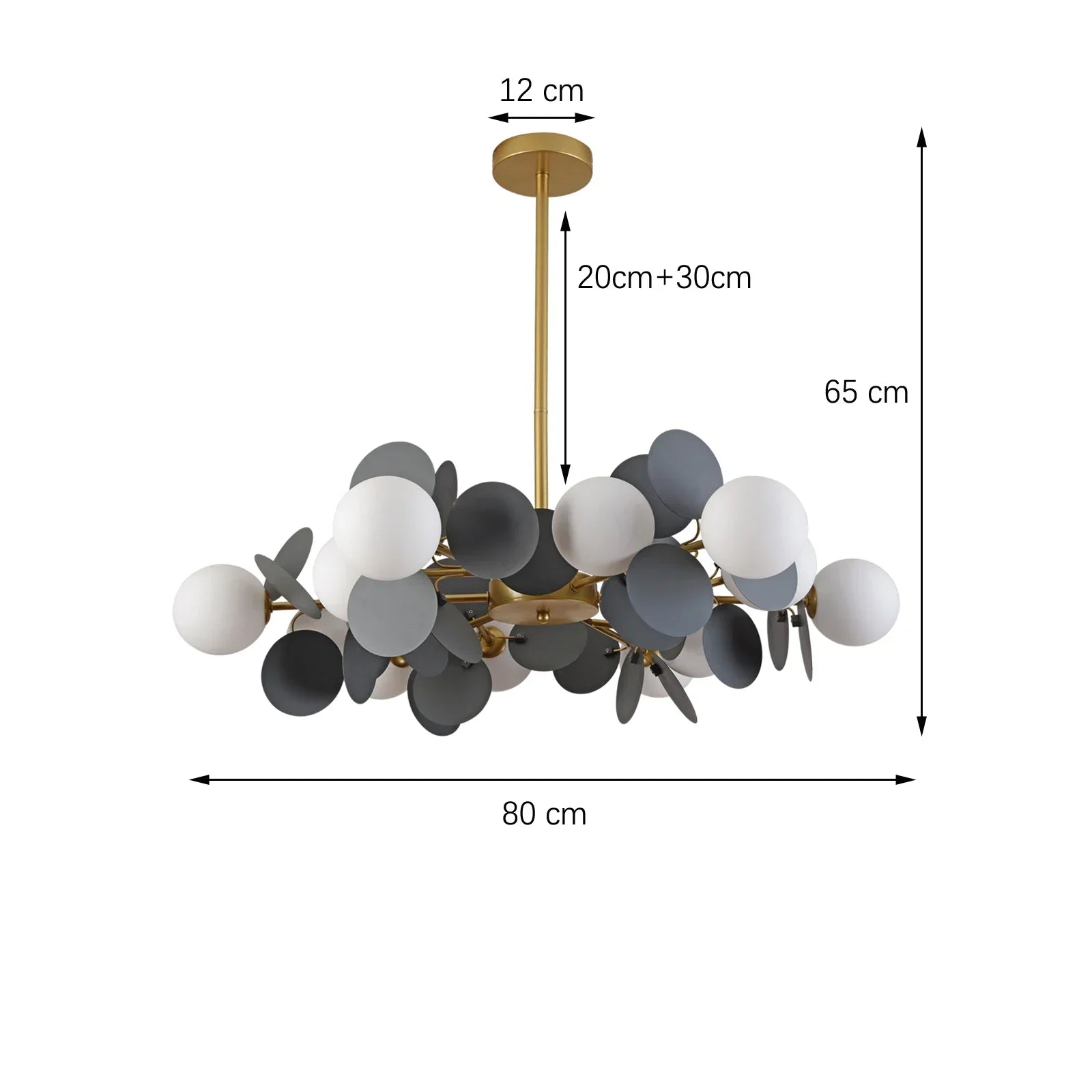 Afralia™ Colorful Chandelier Pendant Lamp for Bedroom Dining Living Room
