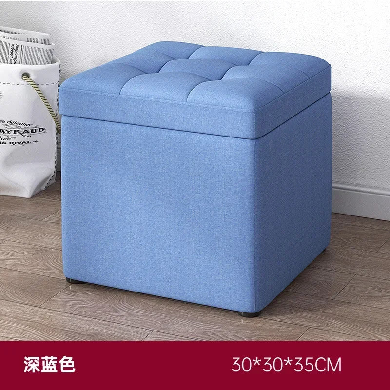 Afralia™ Small Storage Stool Ottoman Step Bench for Home, Sofa, Vanity - Portable & Stylish