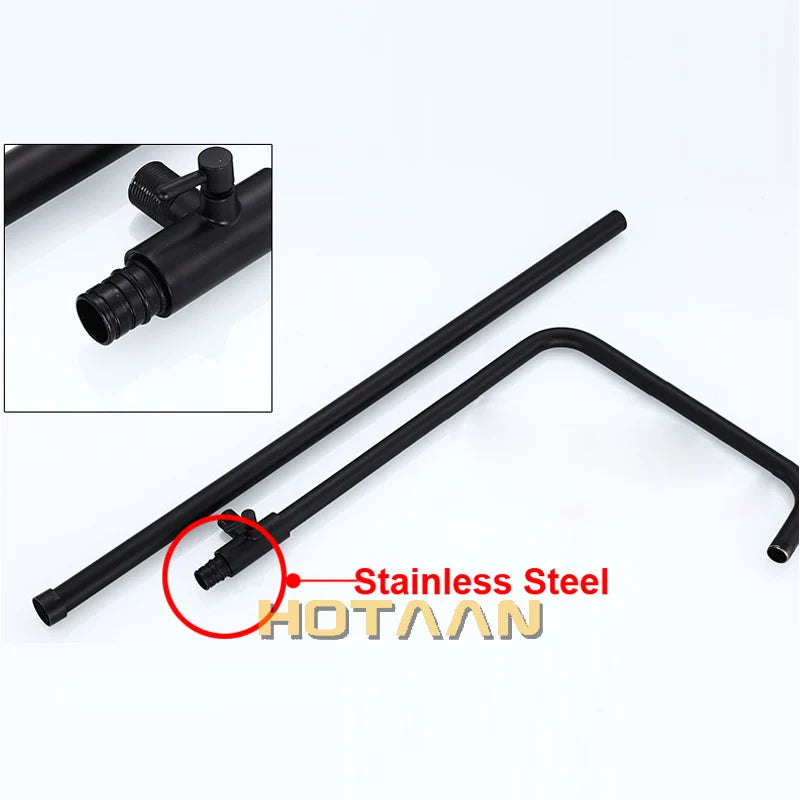 Afralia™ Stainless Steel Shower Pipe Mixer Tube Bathroom Faucet Accessories