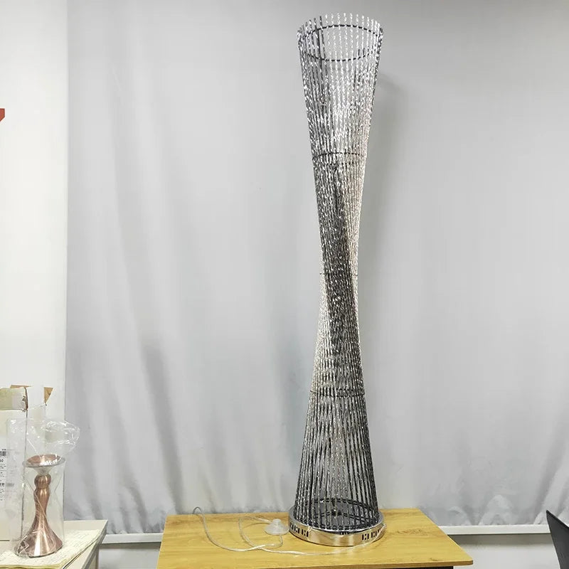 Afralia™ Aluminum Tower Floor Lamp for Living Room Decor – Modern LED Standing Light