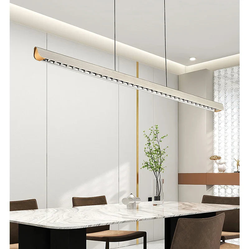 Afralia™ Modern Luxury Lens LED Pendant Light for Long Bar Restaurants & Hotels