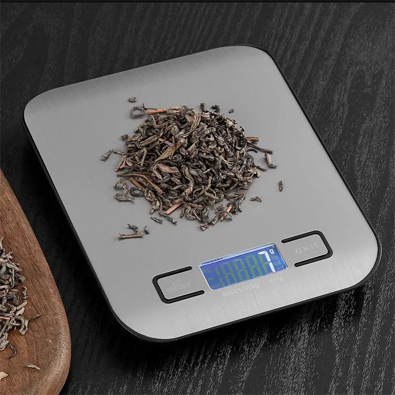 Afralia™ Kitchen Scale: LCD Display Stainless Steel Electronic Food Postal Balance