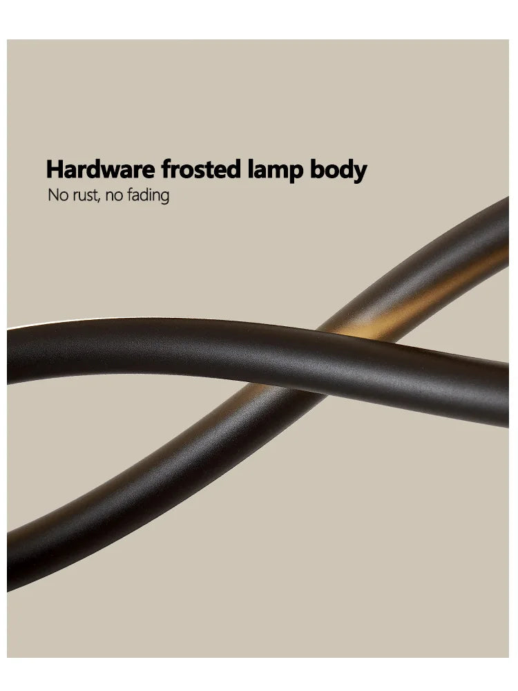 Afralia™ Nordic Circle Chandelier: Modern & Personalized Living Room Lighting