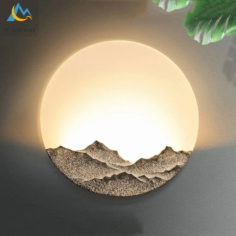 Afralia™ Modern Moon Led Wall Lamp for Bedroom, Study, Restaurant, Hotel, Living Room