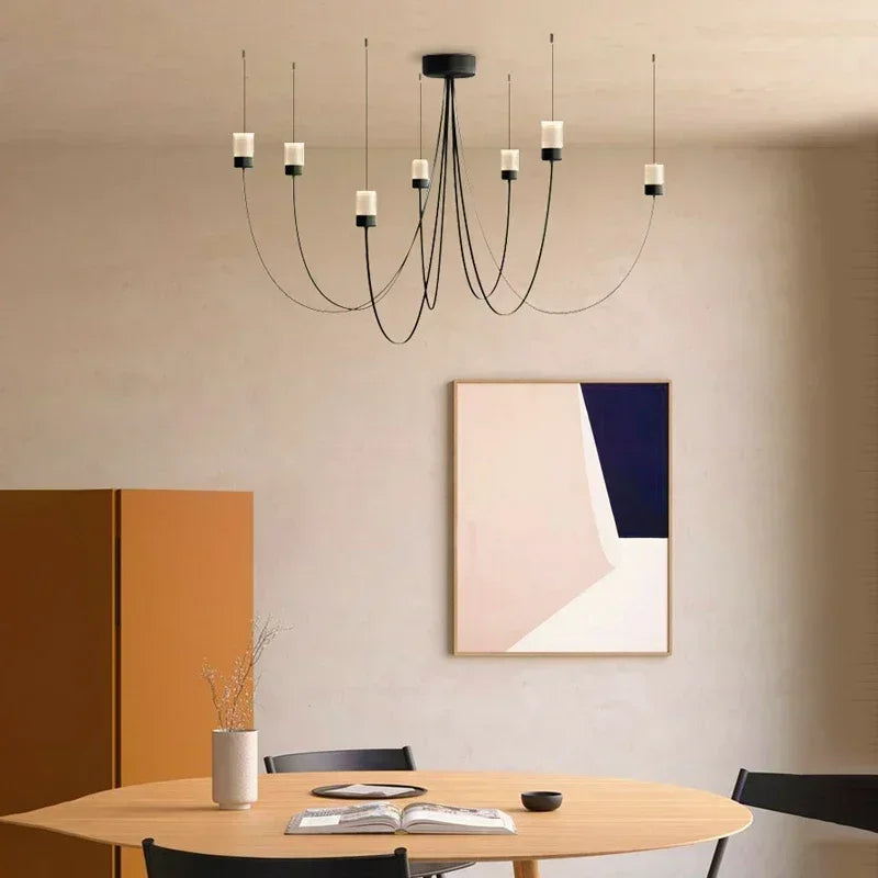 Afralia™ Nordic Gravity LED Chandelier for Modern Living Room, Lobby, Staircase & Dining Room