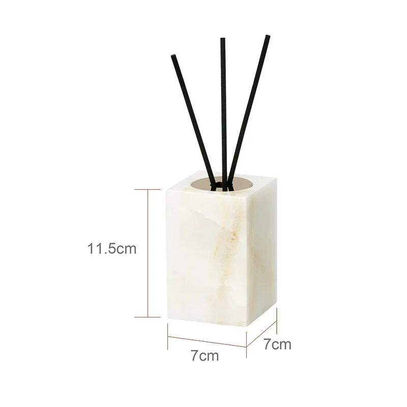 Afralia™ White Onyx Marble Bathroom Accessories Set for Elegant Bath Decor