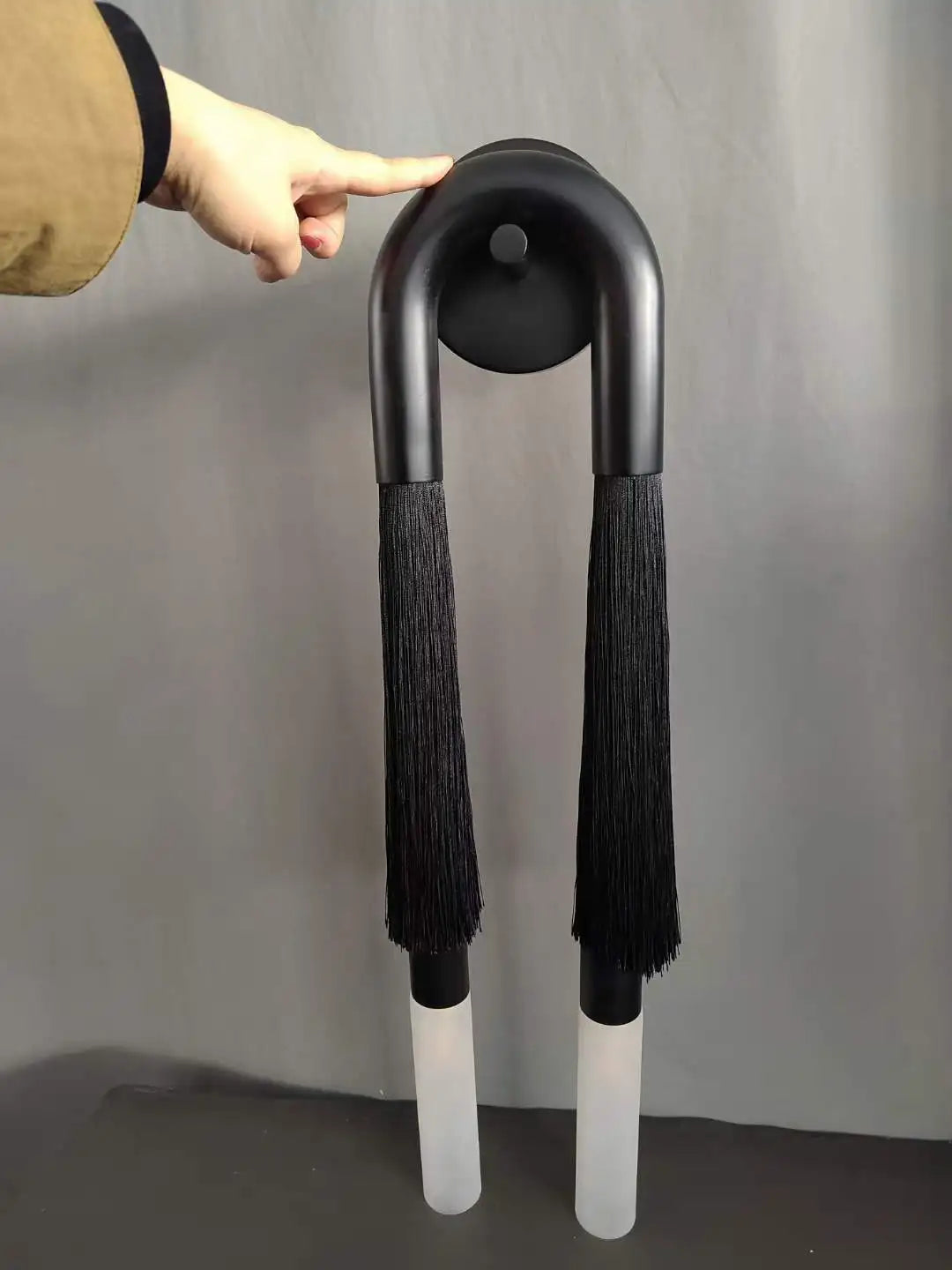 Afralia™ HORSEHAIR Wall Lamp Old Gold Silver Black Metal Cloth Light