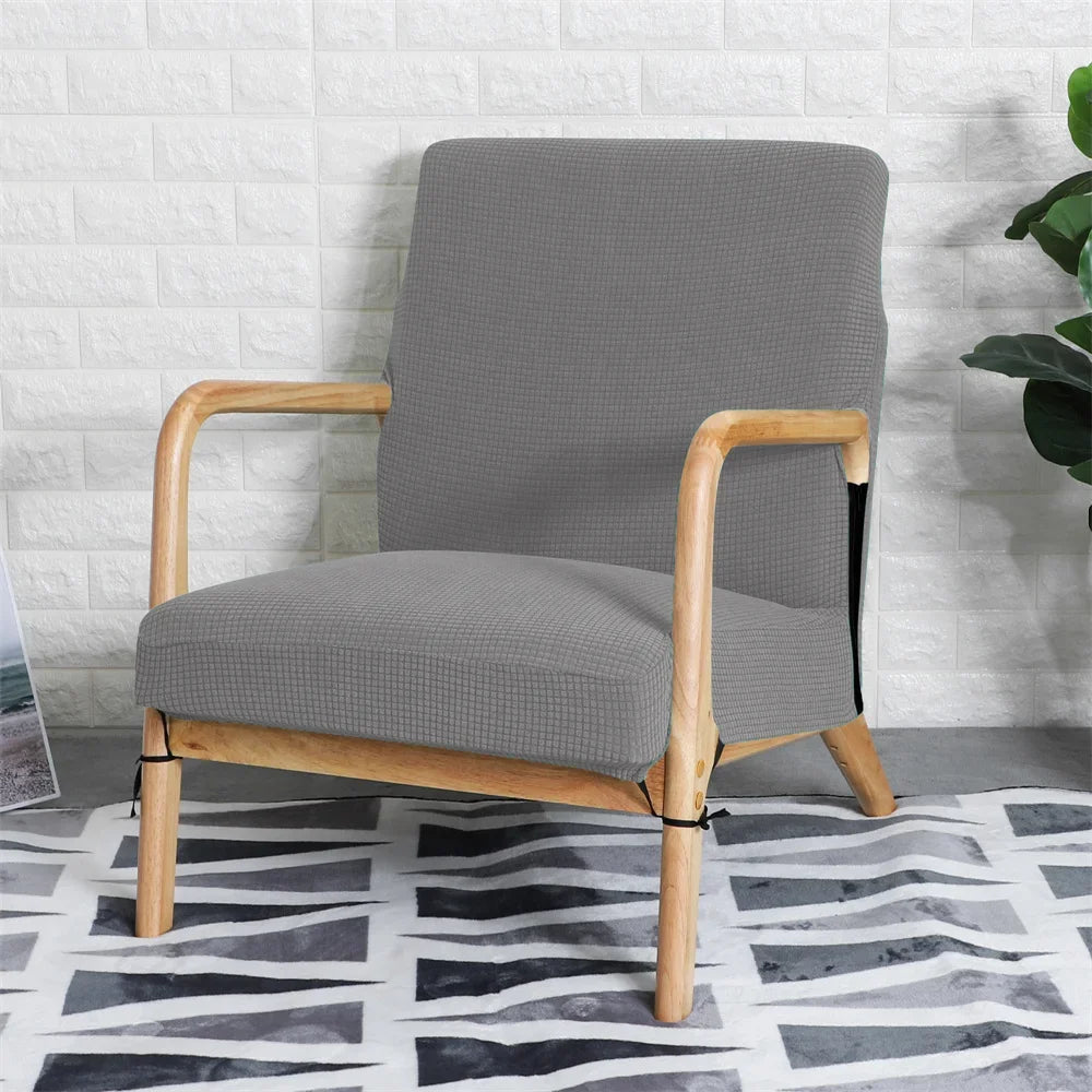 Afralia™ Jacquard Elastic Seat Cover Slipcover for Dining Room and Office Chairs