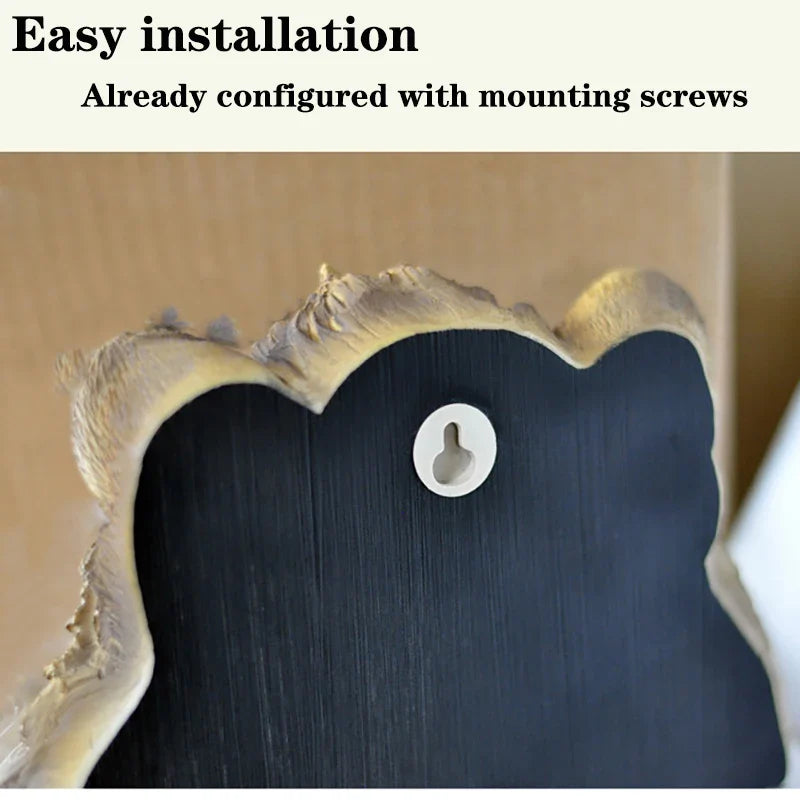 Afralia™ Animal Head Wall Hanger: Decorative Resin Wildlife Hook Rack Statue