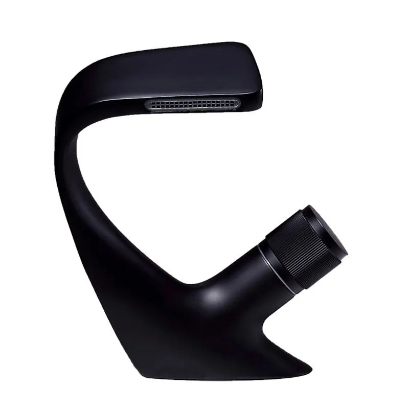 Afralia™ Gray Basin Faucet | Brass Chrome Mixer Tap | Single Handle Sink Faucet