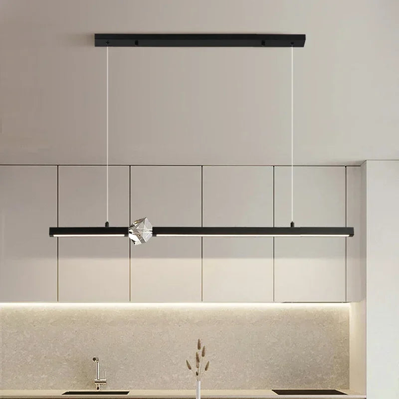 Afralia™ Modern Luxury Crystal Chandelier for Dining Table and Bar Lighting