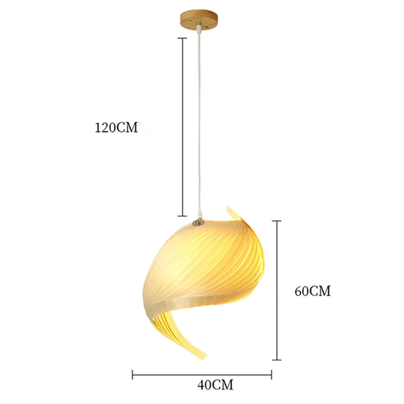 Afralia™ Conch Shell Chandelier LED Pendant Lamp for Dining Room Bar Island