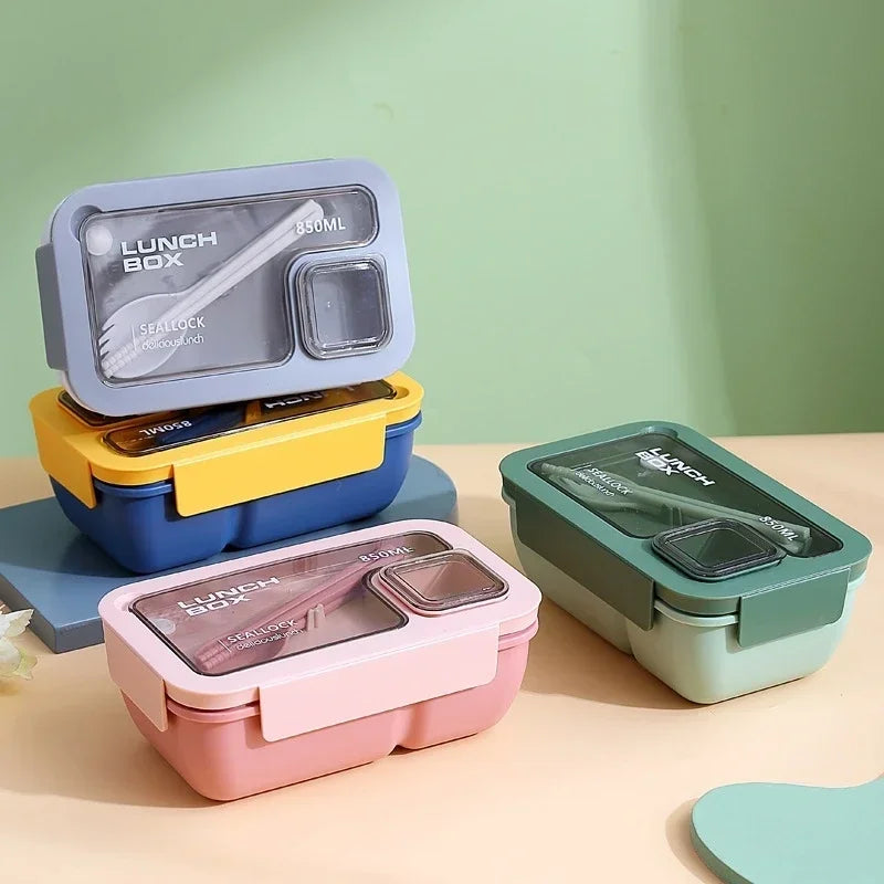 Afralia™ Bento Box Set with Tableware | Leakproof Microwave Food Container