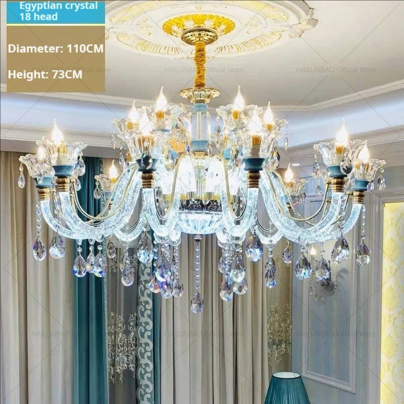 Afralia™ Modern French Crystal Chandelier for Elegant Living Room Lighting