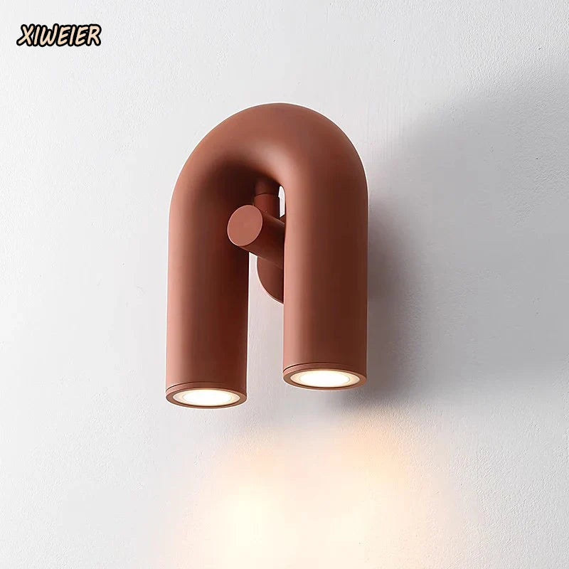 Afralia™ U-Shaped Adjustable Wall Lamp for Bedroom, Staircase, and Balcony