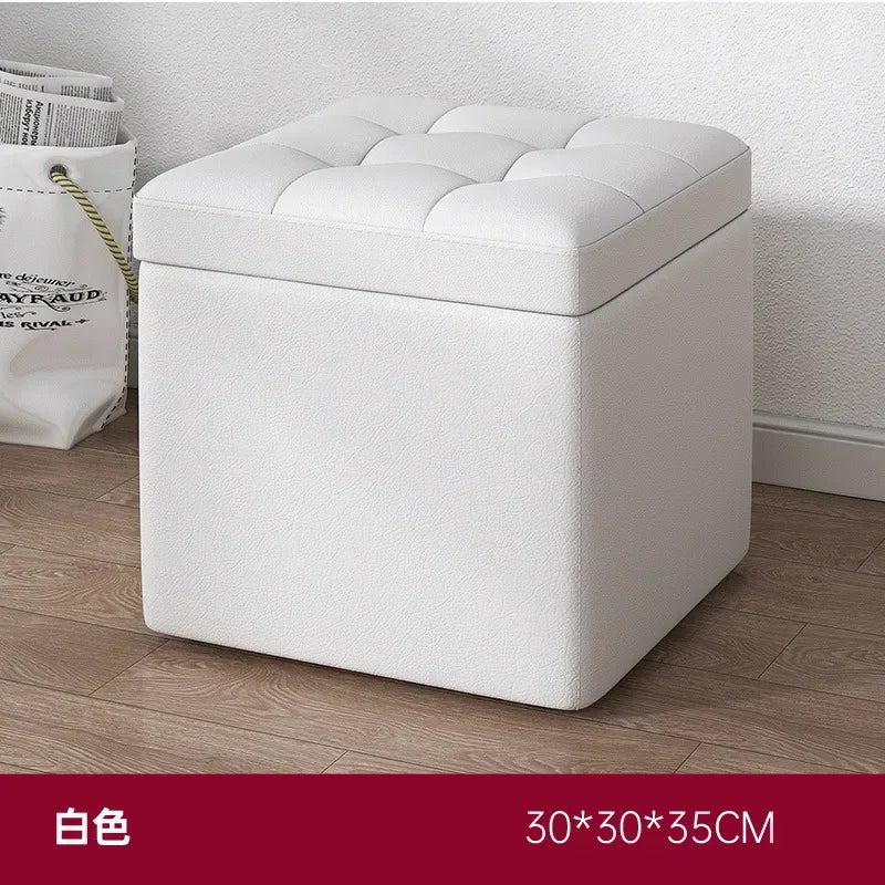 Afralia™ Small Storage Stool Ottoman Step Bench for Home, Sofa, Vanity - Portable & Stylish