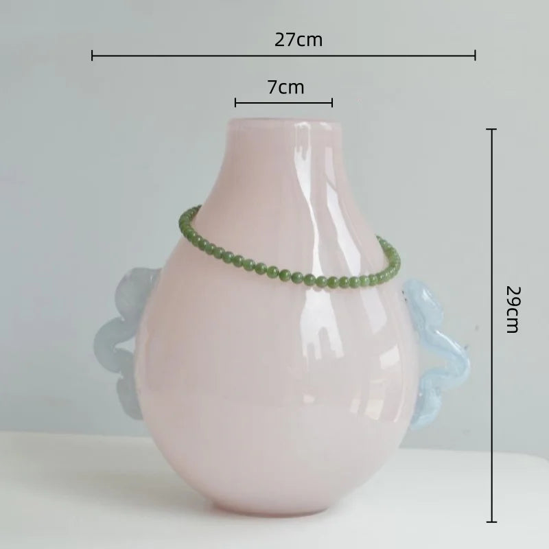 Afralia™ Glass Geometric Flower Vase Home Decor Art Bottle Floral Arrangement Accessory