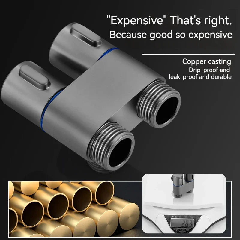 Afralia™ Handheld Bidet Spray Gun Set for Bathroom Cleaning and Women's Hygiene