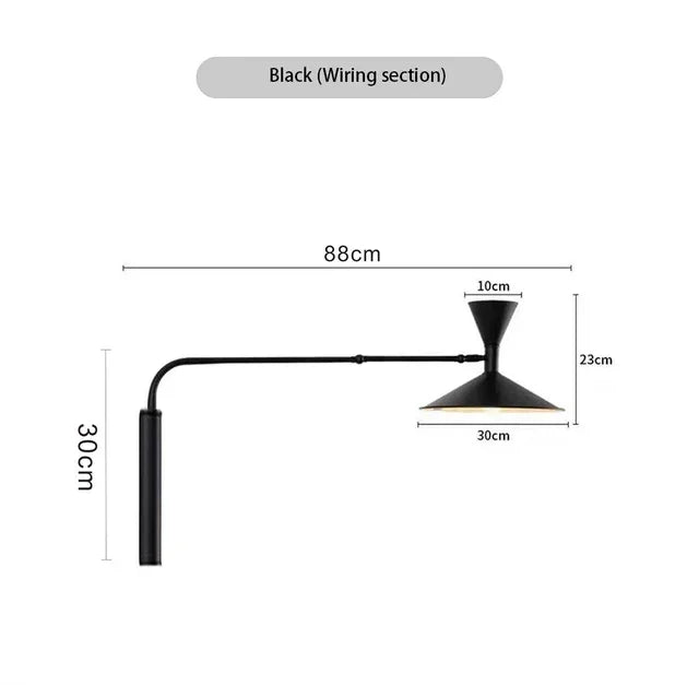 Afralia™ Marseille Rotary Wall Lamp - Adjustable Up/Down Lighting for Living Room & Bedroom