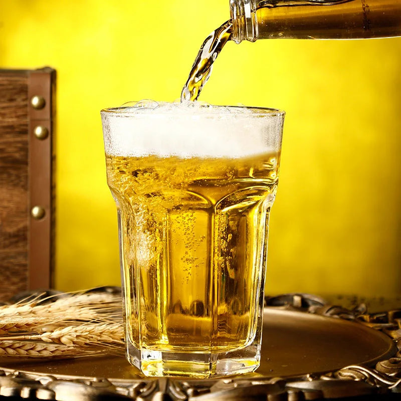 Afralia™ Large Glass Beer Mug | Creative Transparent Glass Cup | Home Decor Gift