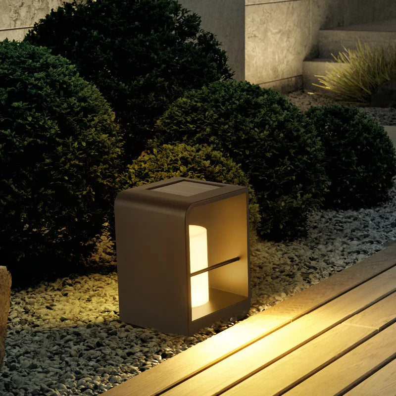 Afralia™ Solar LED Lawn Light: Waterproof Luxury Villa Garden Lighting IP65