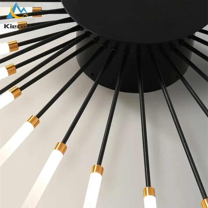 Afralia™ Spiral Fireworks LED Ceiling Light - Luxurious Minimal Designer Dandelion Lamp