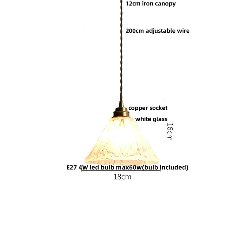 Afralia™ Blue Glass LED Pendant Lights Adjustable Hanging Lamp Luminaire